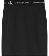 CALVIN KLEIN Punto Tape Skirt Black